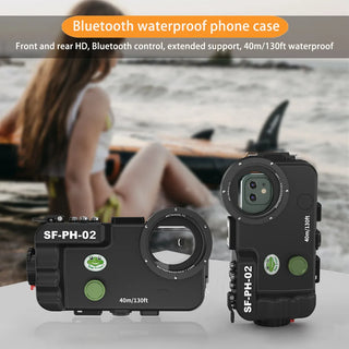 Seafrogs Waterproof Cell Phone Case For iPhone 15 15 Pro 13 14 Pro 12 14 Pro Max 13 14 Mini 40M Underwater Shell Protection Bag