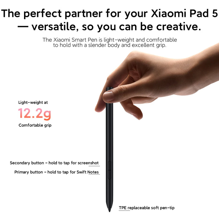 Original Xiaomi Stylus Pen For Xiaomi Pad 5 Pro Tablet Xiaomi Smart Pen 240Hz Sampling Rate Magnetic Pen 18min Fully Charged