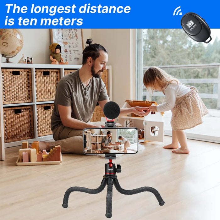 Ulanzi MT-11 Flexible Octopus Tripod Smartphone DSLR SLR Vlog Tripod Travel Portable 2 in 1 Tripod Extend 1/4 Screw Magic Arm