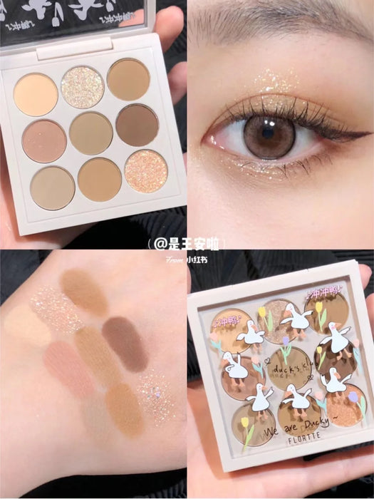 TT New Cement Nine-Color Eye Shadow Plate Y01 Duck Matte Deep