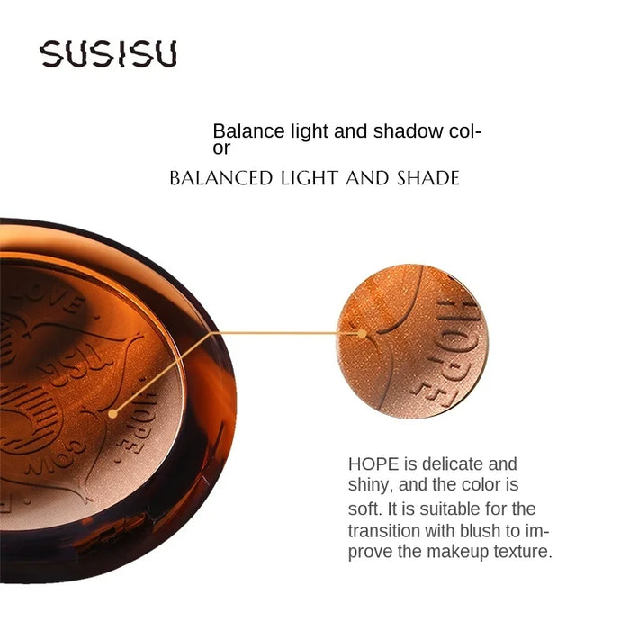 CY SUSISU Four-Color Shading Powder Plate Natural Three-Dimensional Long-Lasting Hairline Repair Free Shipping