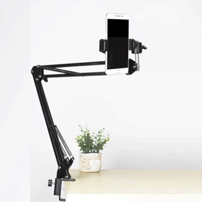 Photography Phone Clip Bracket Suspension Arm Stand Clip Holder  Table Mounting Pop Kits for HD Live Show Shooting Video