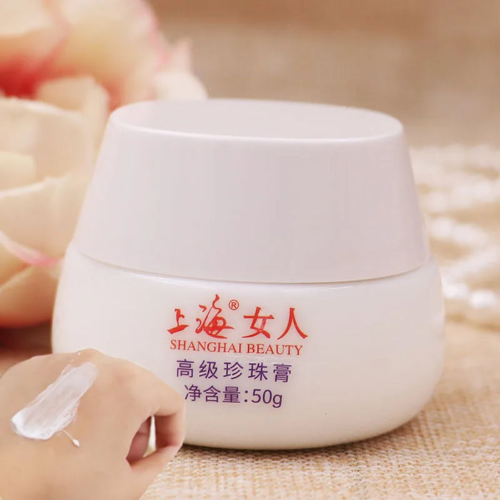 TT Shanghai Women's Senior Pearl Cream Vanishing Cream 50G Brightening Skin g Moisturizing and Nourishing WoColor Hydratinmen's