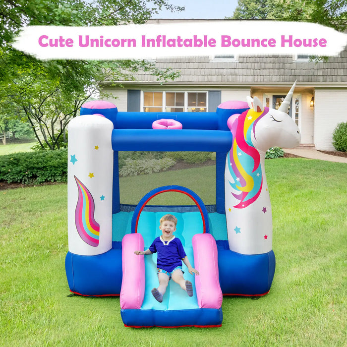 Slide Bouncer Inflatable Jumping Castle Basketball Game Without Blower