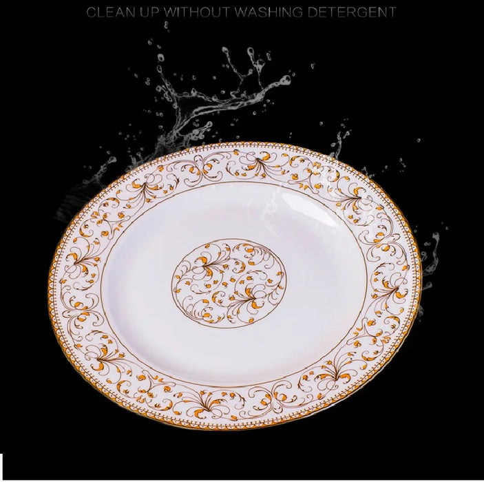 free sipping 56pcs dinnerware set  china tableware set ceramic plates bowls dishes plates