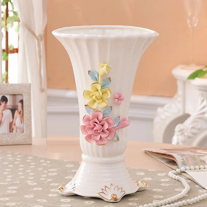 CX Vase Decoration ceramic water culture living room flower arrangement