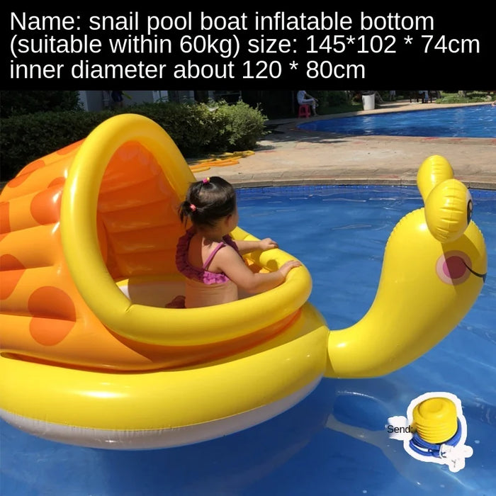 TT Infant Water Floating Bed Children's Swimming Ring Boat Float Air Cushion Inflatable Swimming Pool