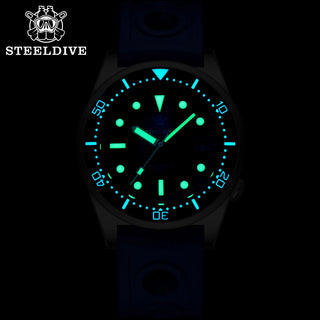 Steeldive Brand SD1979 Stainless Steel Bracelet Super Luminous C3 Black Dial 20ATM Automatic Mens Dive Watch
