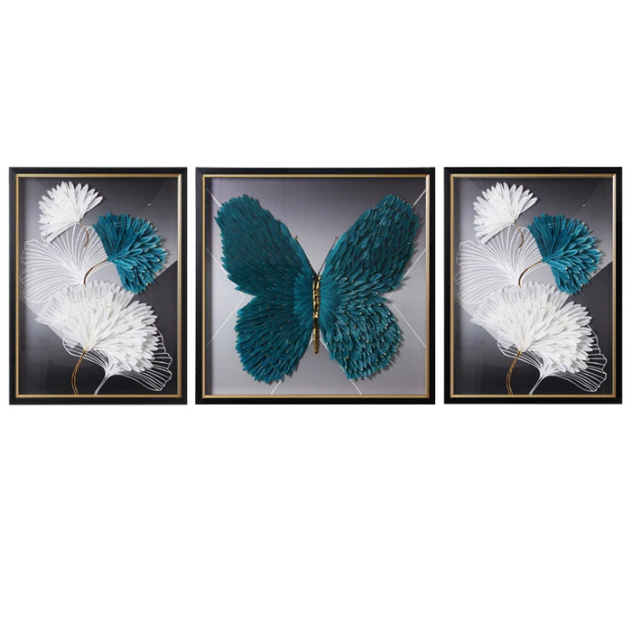 CX Simple Modern Atmospheric Creative Feather Handmade Decorative Painting