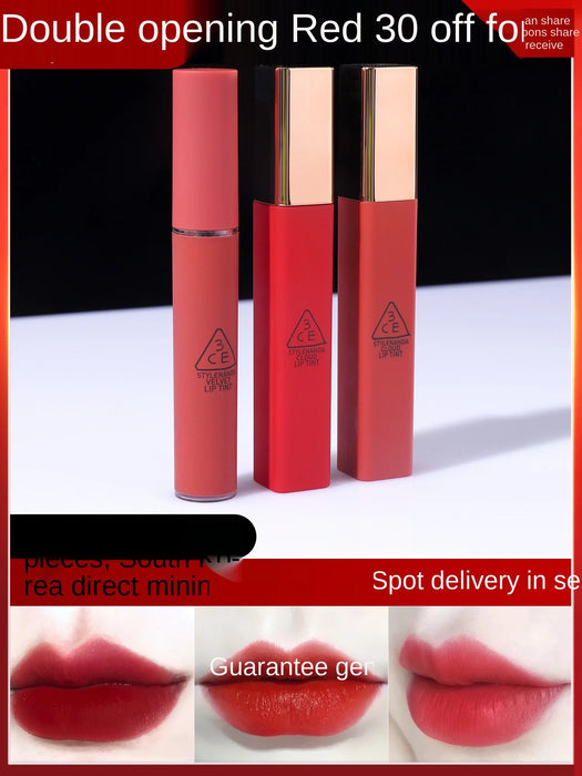 TT Lip Lacquer Lipstick Cloud Velvet Matte Rust Red Tomato Red Niche Brand New Water Mist