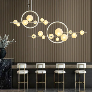 Modern LED Novelty Glass bubble Chandelier Nordic Dining room Lamp Restaurant lighting Kitchen Island Home Decor Hanging lights
