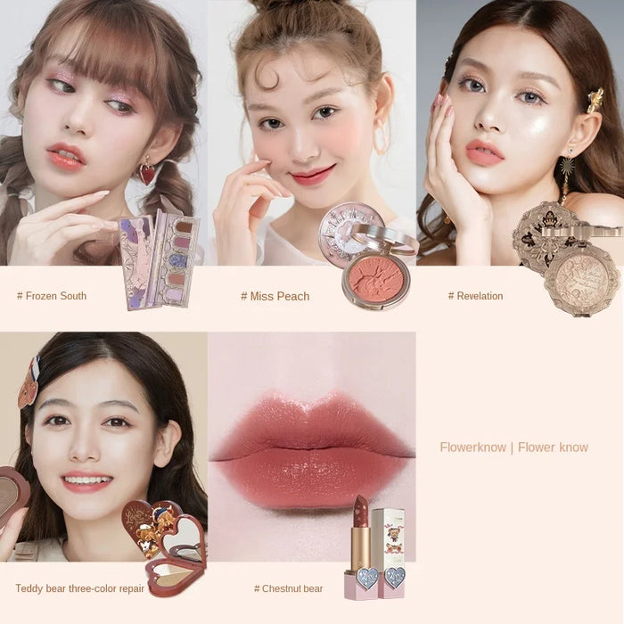 TT Cherry Party Gift Box Lip Lacquer Lipstick Eye Shadow Blush Makeup Novice Cosmetics Set Genuine Full Set