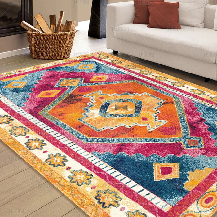 Morocco Carpet Rug for Living Room Boho PrintedDurable Washable Easy to Clean Bedroom Large Area Rugs Modern Floor Mat Children