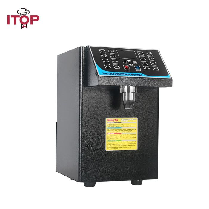 ITOP Fructose Dosing Machine Automatic Fructose Dispenser 220V Syrup Dispenser With Low-level Pre-sensor Black Stainless Steel