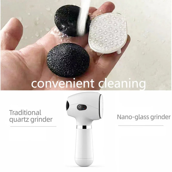 2022 NEW Pedicure Tools Nanoglass Skin Care Electric Foot File Dead Skin Callus Remover USB Foot Grinde Machine Foot Care Tool