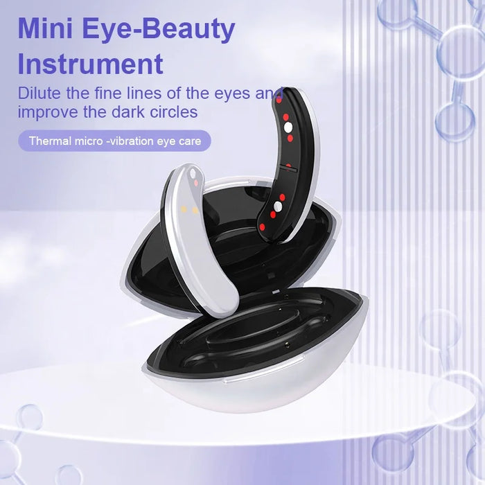 Beauty High frequency vibration Anti-Aging LED Eye Patch EMS therapy mini capsule eye care massage tools