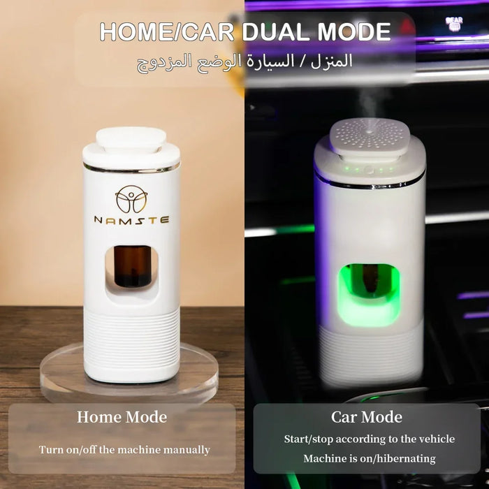 NAMSTE 1000mAh Car Air Purifier USB Charging 7-Color Atmosphere Light Hotel Fragrance Aromatic Oil Diffuser Exquisite Boxed Set