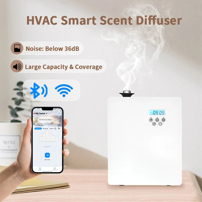 VTS APP  HVAC Waterless Scent Diffuser Machine Hotel Scenting Device Smart  WIFI pure Essential Oils Nebulizer for Home or Hotel
