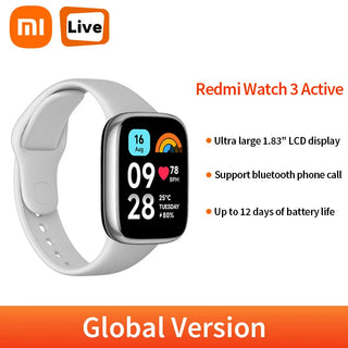 Global Version Xiaomi Redmi Watch 3 Active Smart Watch 1.83" LCD Display 289mAh Heart Rate Blood Oxygen Monitor Fitness Tracker