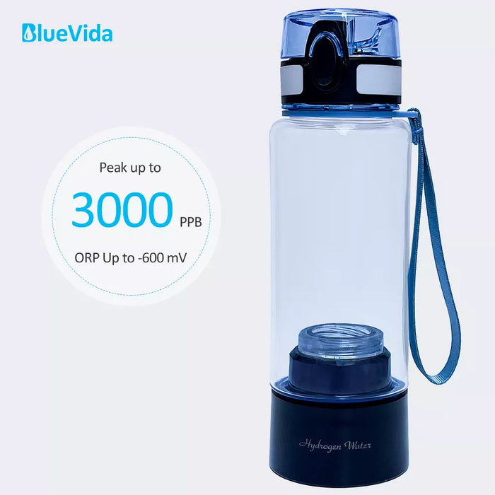 Max 3000ppb Bluevida Hydrogen Water Bottle Generator Anti-Aging 3000mAh Large Capacity Long Working Times Portable for Sports
