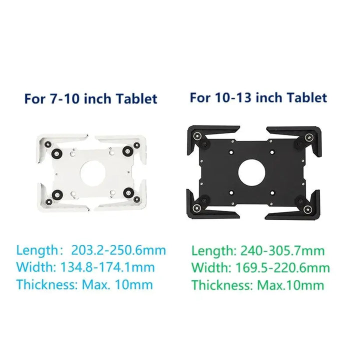 Wall Mount 7-13 Inch Tablet Enclosure Adjustable iPad Holder Huawei Samsung Android Tablet Bracket Wall Hanging