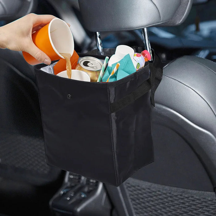 1 Piece Portable Foldable Car Trash Can, Waterproof Hanging Car Trash Can, Multifunctional Car Interior Storage Container