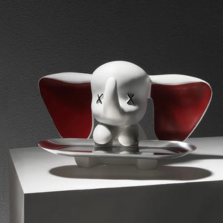 Resin Décor elephant Statue Butler with Tray for Storage Table Live Room Ornaments Decorative Sculpture Craft Gift