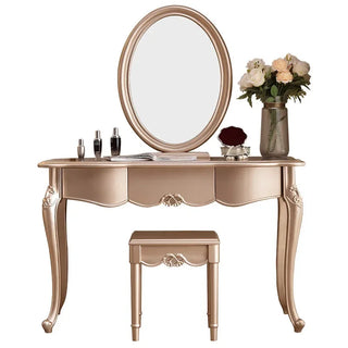 American Light Luxury Solid Wood Dressing Table Small Family Master Bedroom Dressing Table Network Red European Modern Simple