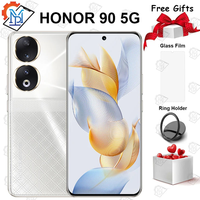 Original HONOR 90 5G Phone 6.7 Inches 120Hz Screen Snapdragon 7 Gen 1 Camera 200MP Battery 5000mAh NFC Smartphone