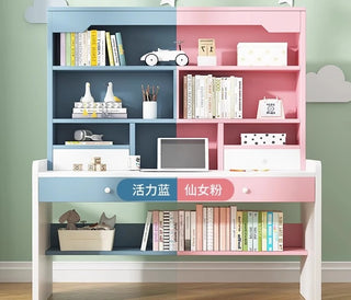 Desk, Bookshelves, Bookcases, Integrated Desks, Elementary School Students' Bedrooms, Writing, Learning, Home Computer Desks