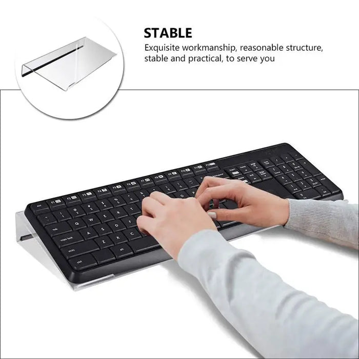 Keyboard Tray Ergonomic Computer Stand For Desk Holder Tilted Office Lifter Display Desktop Table Acrylic Lift Computer Desk