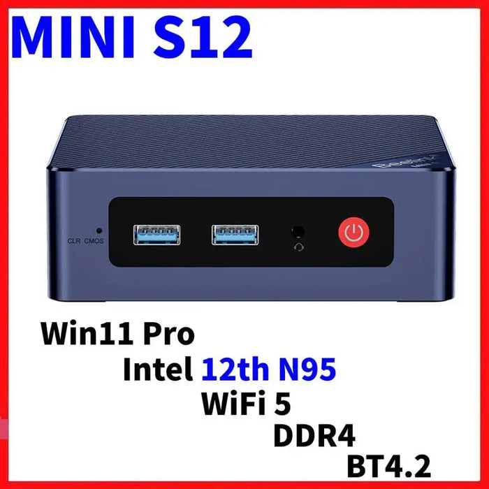 Beelink Intel Alder Lake N95 N100 12th Gen MINI S12 Pro Mini PC 8GB 16GB DDR4 256GB SSD Wifi5 BT 1000M MINI Desktop Computer