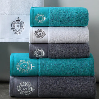 New Luxury Embroidered High-Grade 100% Cotton Towels Sets Soft Bathroom Face Towel Handtowel Personalized Gift White Towel 타월 80