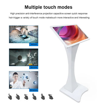 21.5 inch interactive touch screen all in one display signage lcd android digital advertisement information kiosk