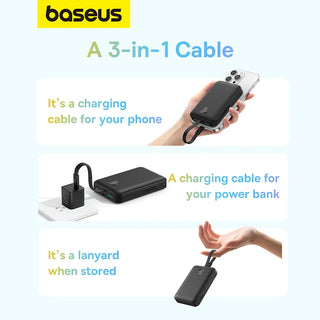 Baseus Magsafe Power Bank 10000mah Magnetic Wireless Charging PD 20W Fast Charging with Cable for iPhone 14 13 12 Pro Max