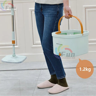Floor Mop with Spin Bucket 360 Rotatable Automatic Separation Microfiber Triangle Mop Spin Window Washing Mop Home Cleaning Tool