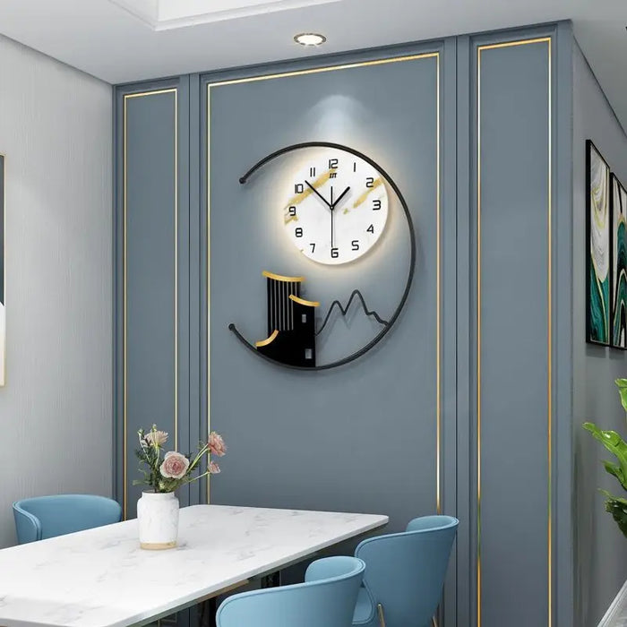 Light Luxury Wall Clock Fashion Modern Simple Living Room Decoration Wall Watch Home Personality Creative Hanging Wall Clock New