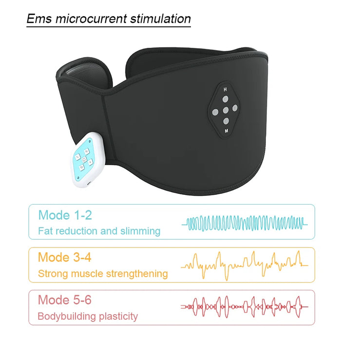 Latest Design Superior Quality Slimming Belt Heated 6 Modes Back Pain  Heat Muscle  Ems  Massager