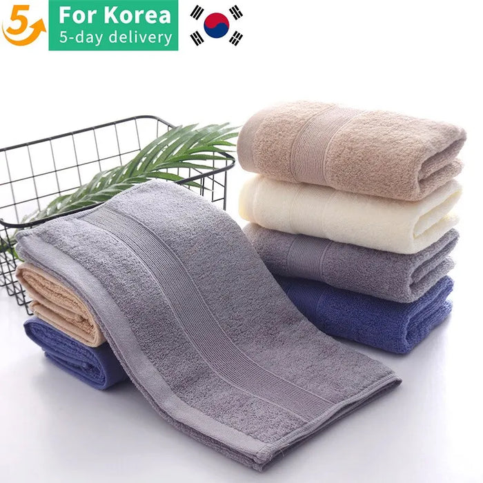 10 PCS 100% Cotton Towel Sets Shower Face Towel for Beach Hotel High Qualit and Soft 35 X 75cm