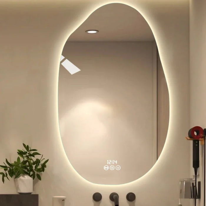 Large Smart Led Mirror Shower Body Light Toilet Big Cosmetic Wall Mirror Decor Interior Backlight Espejo Pared Home Improvement