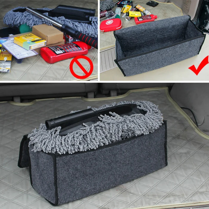 Portable Foldable Car Trunk Organizer Felt Cloth Storage Box Case Auto Interior Stowing Tidying Container Bags