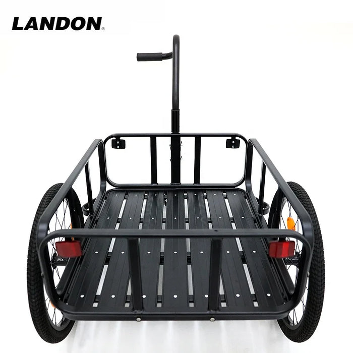 Bicycle Cargo Trailer LANDON Foldable Bike Trailer Luggage Storage Bike Steel Aluminum Carriage Tow Cart Shopping Cart