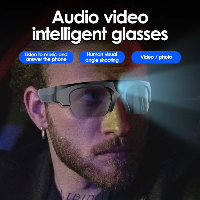 2022 Latest Smart Glasses That Can Take Pictures Listen To Music Answer Calls Wireless Bluetooth Smart Glass