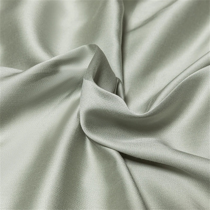 Liv-Esthete Noble Nature 100% Silk Bedding Set Silky Double Queen King Duvet Cover Flat Sheet Pillowcase Bed Linen For Sleep