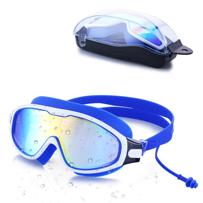 Automatic buckle swimming goggles to wear look like sunglasses fit over sunglasses swim goggles adult