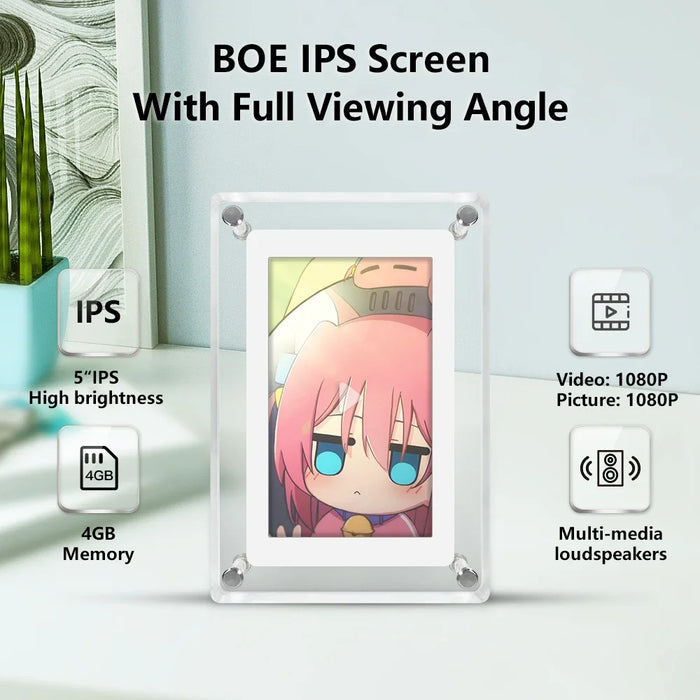 1080P Electronic Photo Frame Desktop Electronic Album IPS Photo/Video/Music/Calendar Backside Stand For Christmas