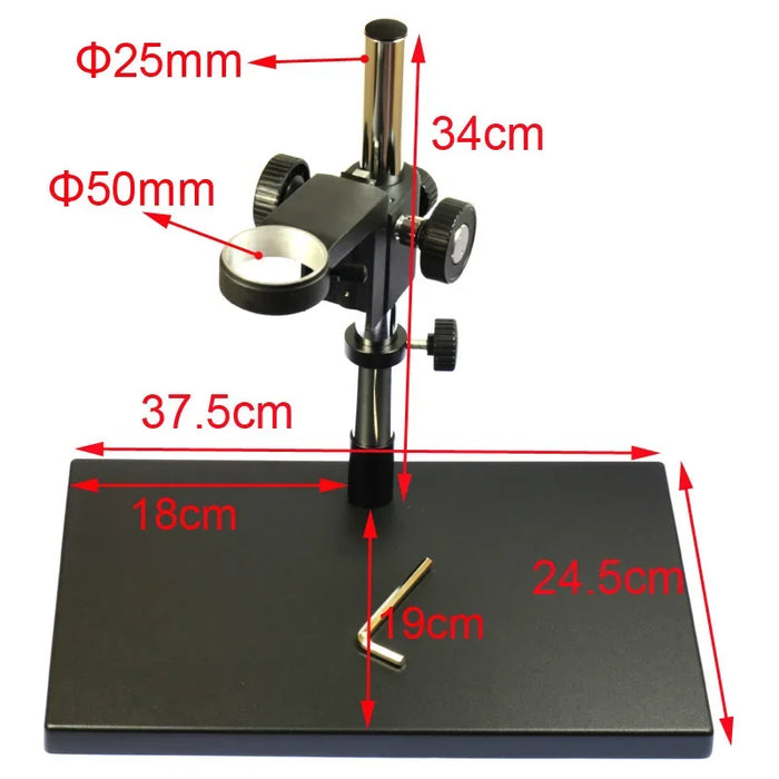 14MP HD HDMI-Compatible USB Digital Video Microscope Camera 180X C-MOUNT Lens Big Boom Stand Universal Bracket 144 LED Light