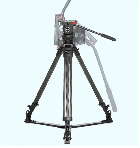 Professional Movable Heavy Duty Carbon Fiber flexible Camera tripod With Fluid Head Sachtler Design