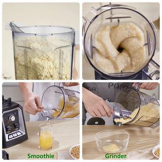 BioloMix Automatic Program Professional Kitchen Smoothie Blender BPA FREE 2L Low-profile Jar Food Mixer Juicer Ice Crusher