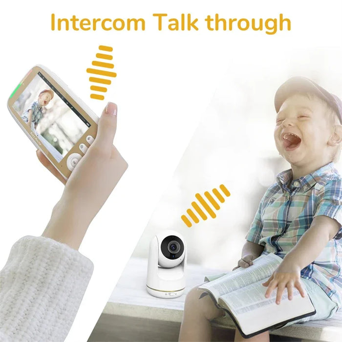 Digital 3X Zoom VOX Night Vision Baby Monitor Camera Two Way Talk 5" 720P Wireless Babyphone Video Sans Fil Baby Monitor HD Wifi